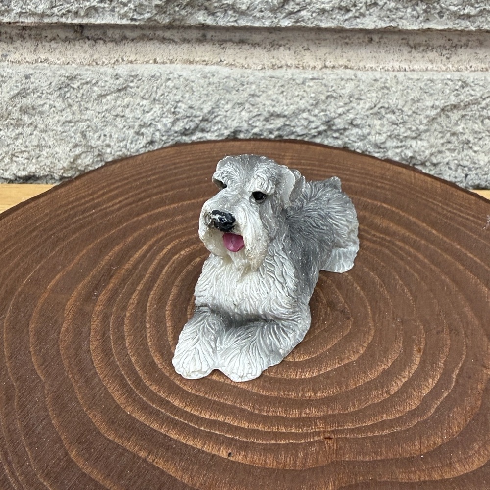 Schnauzer Dog Resin Figurine